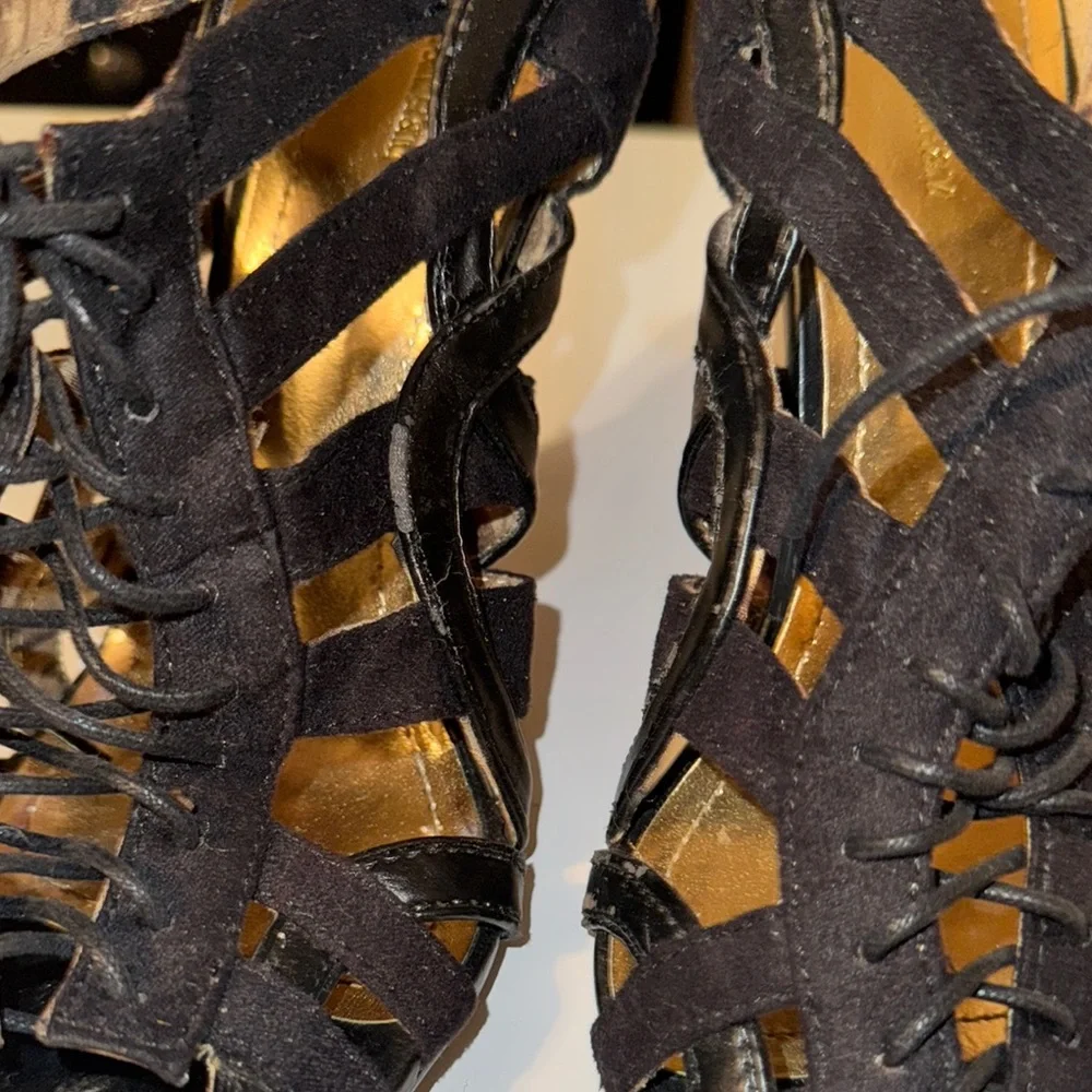 H&M Black Lace Stiletto Heels - Picture 3 of 8